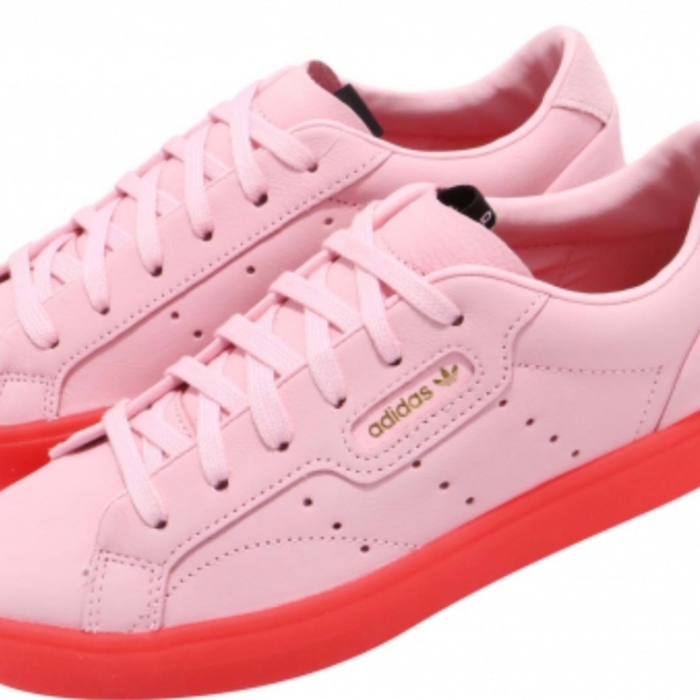 Pink Leather Adidas
